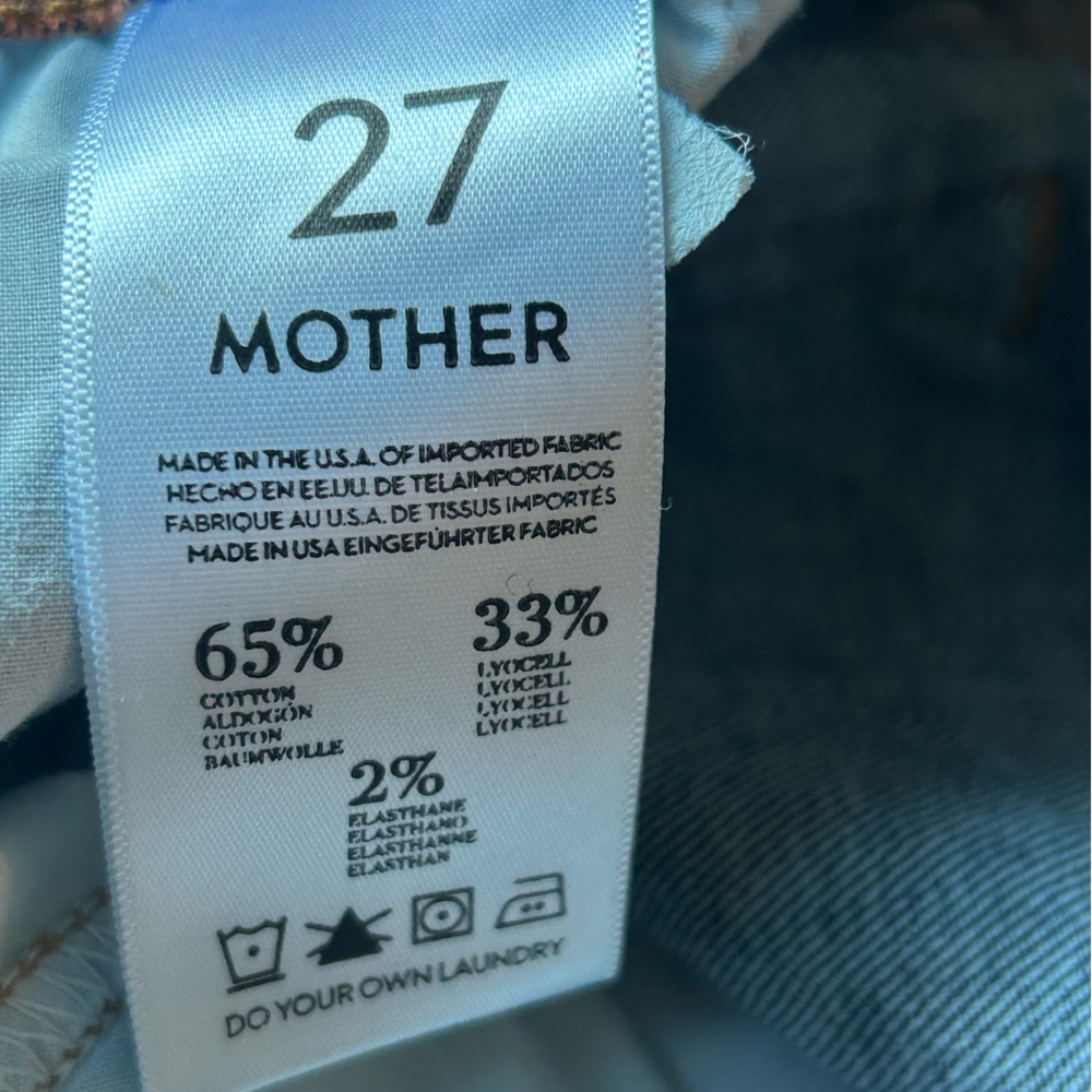 🍒 MOTHER Women Skinny Jeans The Looker Unique Cherry Print Size 27 Super Cute! 🍒 - Picture 9 of 9